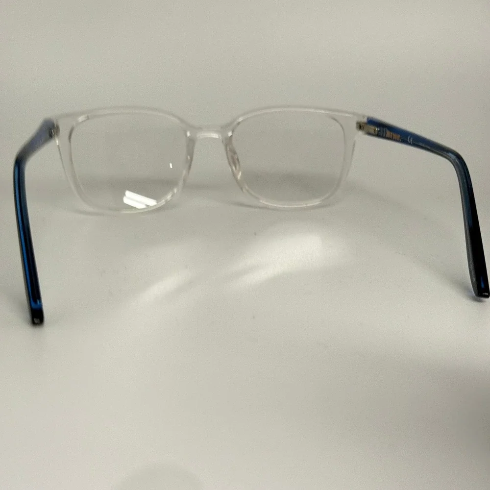 Nike 5027 904 Kids Eyeglasses Clear Blue Square Frames 47-16-130 Just Do It